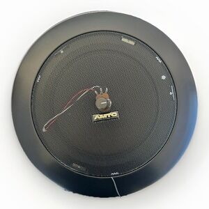 AMTC EQ-SPKRVB 8" In-ceiling Recess-Mount 70V PA Speaker w/ Volume Control Black